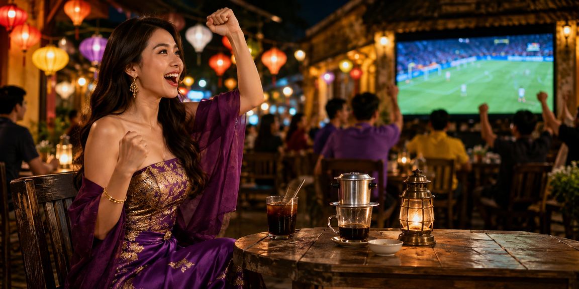 Người hâm mộ bóng đá tại Huế theo dõi trận đấu và tham khảo kèo f40
